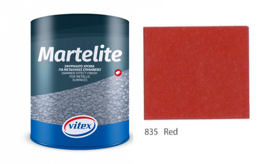 Vitex Martelite   kladivková farba 835 Red  0,75L
